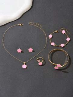 Pink Jewlery Set